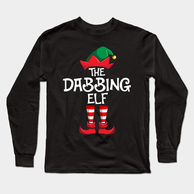 Dabbing Elf Matching Family Christmas Long Sleeve T-Shirt by hazlleylyavlda